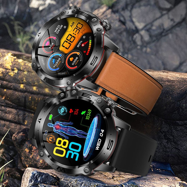 ET482 Smart Watch Answer/Make Calls 1.43 Inch AMOLED Screen IP68 Waterproof Smartwatch Fitness Trac K484-PEL_0RP7R5MH