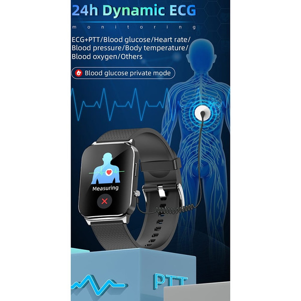 Ep03 Smart Watch Full Screen Touch Heart Rate Ecg Electrocardiogram Monitoring Pedometer Sports Bra K484-PEL_0PCLJFL4