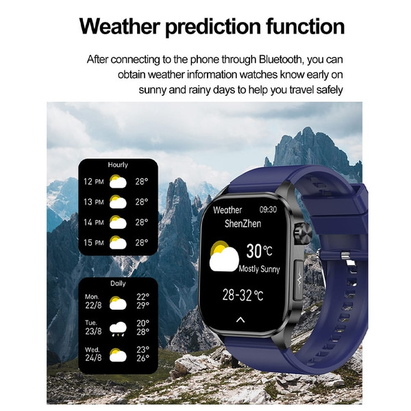 ET580 2.04 Inch Smart Watch Blood Pressure Blood Oxygen Heart Rate Sleeping Monitoring Sports Fitne K484-PEL_0RRCCTBA