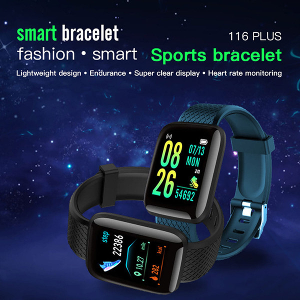 116plus Smart Watch USB Charging D13 Sport Smartwatch Trackers Blood Pressure Heart Rate Monitor da K484-FQZCO_Y5KQFQP9