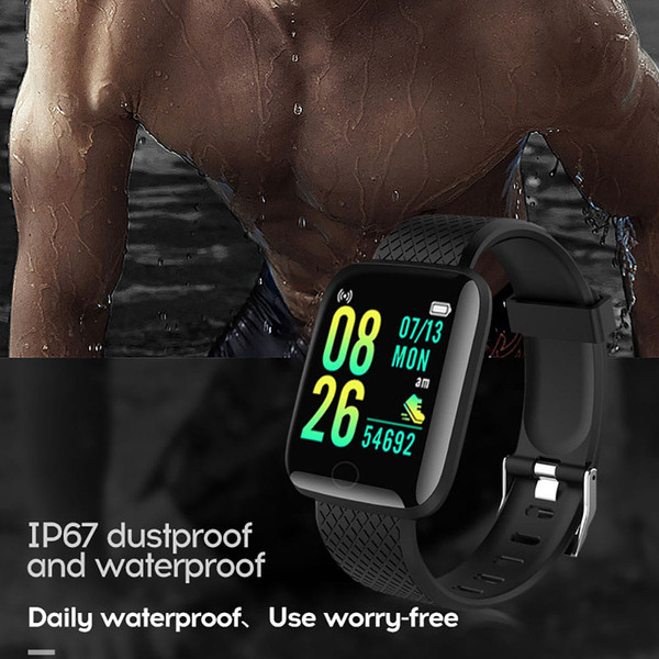 116plus Smart Watch USB Charging D13 Sport Smartwatch Trackers Blood Pressure Heart Rate Monitor da K484-FQZCO_Y5KQFQP9