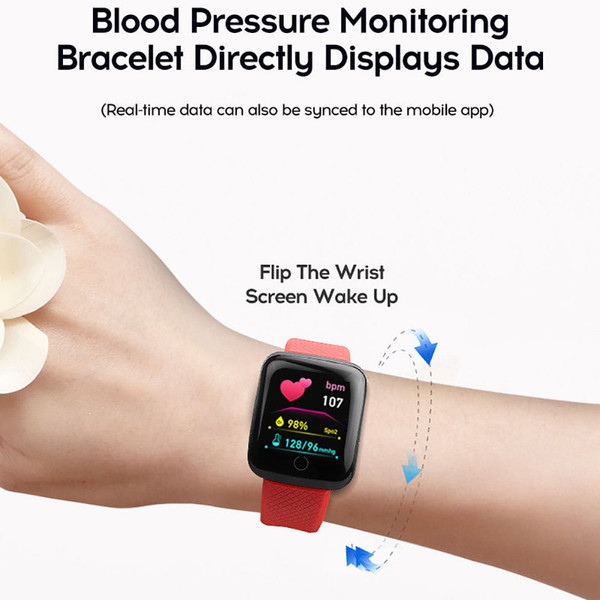 116plus Smart Watch USB Charging D13 Sport Smartwatch Trackers Blood Pressure Heart Rate Monitor da K484-FQZCO_Y5KQFQP9