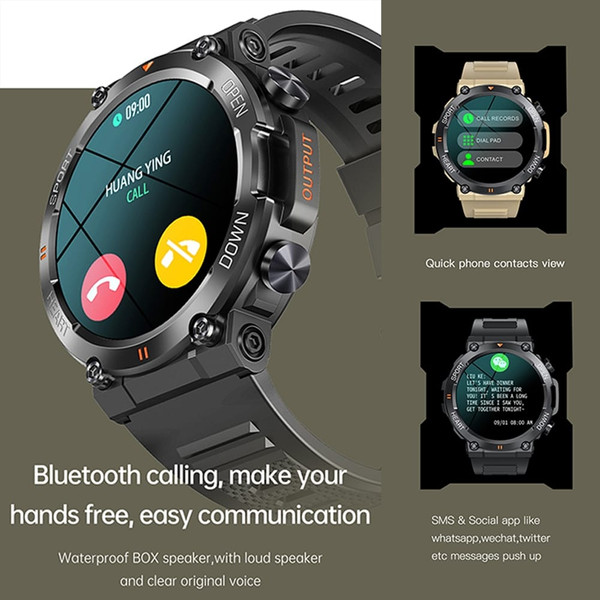 K56pro Smart Watch Bluetooth Call Music Playing Heart Rate Blood Pressure Monitoring Sports Bracele K484-PEL_0P87877P