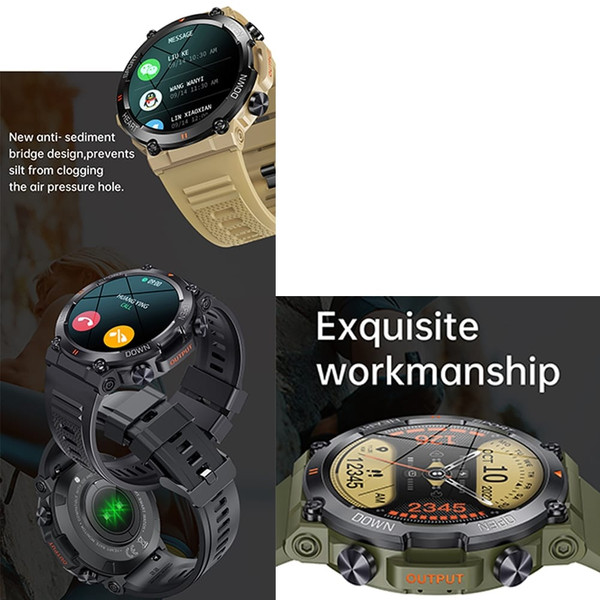 K56pro Smart Watch Bluetooth Call Music Playing Heart Rate Blood Pressure Monitoring Sports Bracele K484-PEL_0P87877P