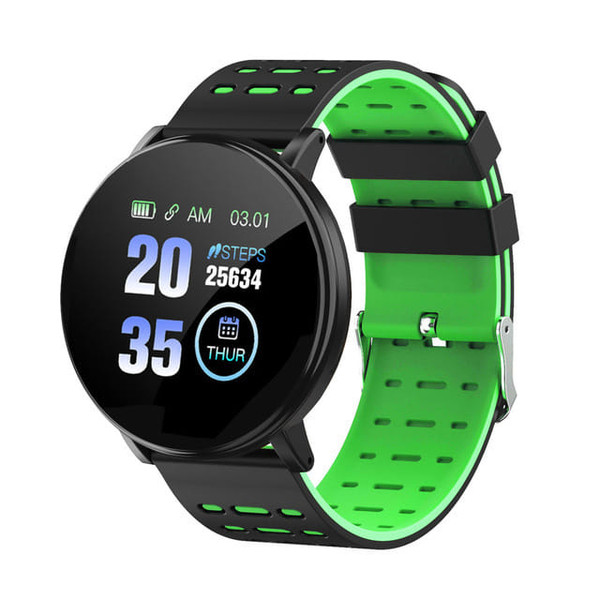 Smart Watch Blood Pressure Heart Rate Pedometer Fitness Tracker Smart Bracelet green K484-PEL_0GII7XMF