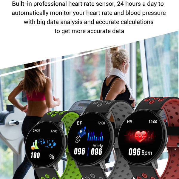 Smart Watch Blood Pressure Heart Rate Pedometer Fitness Tracker Smart Bracelet green K484-PEL_0GII7XMF