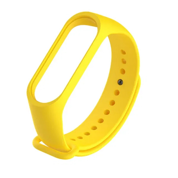 Band Color: Black Yellow, Size: S - Watch Strap for Xiaomi Mi Band 7 6 5 3 4 Wristband Silicone Bra F640-12000024397048609