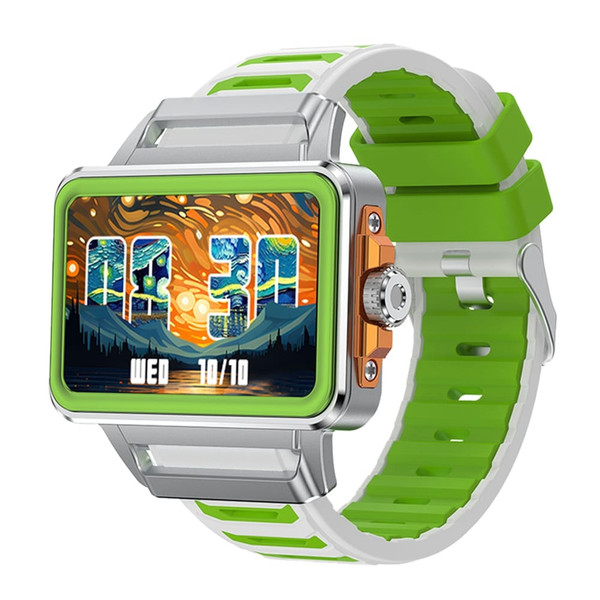 S666 1.57 Inch Smart Watch Fitness Tracker Waterproof Blood Oxygen Blood Pressure Monitor Silver Sh K484-PEL_0RLNXYRV
