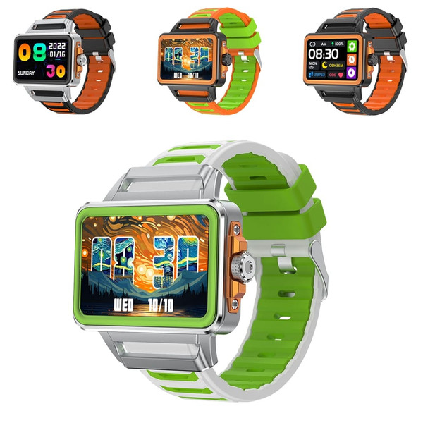S666 1.57 Inch Smart Watch Fitness Tracker Waterproof Blood Oxygen Blood Pressure Monitor Silver Sh K484-PEL_0RLNXYRV