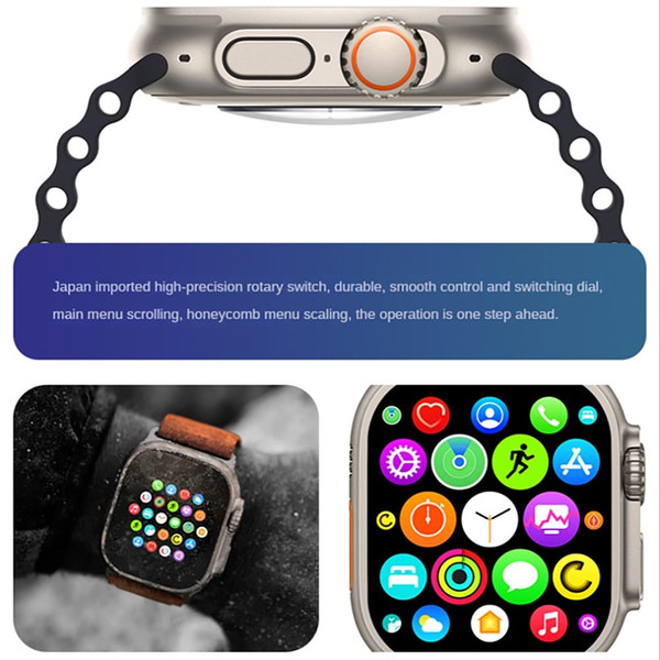 C800ultra Smart Watch Heart Rate Blood Pressure Monitoring Multi-functional Bluetooth Watch Gold Ca K484-PEL_0PJDJXW8