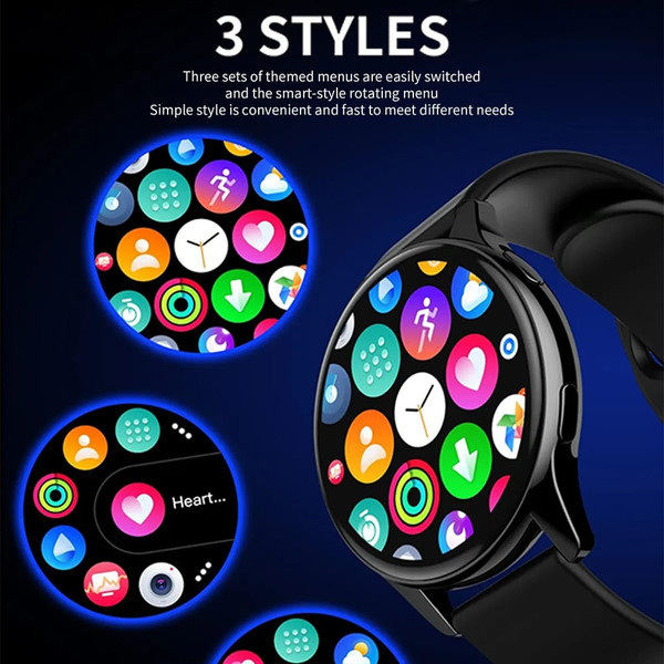 T2 PRO Smart Watch With 1.28 Inch Round Screen Blood Pressure Blood Oxygen Heart Rate Sleeping Moni K484-PEL_0RN6RFD0