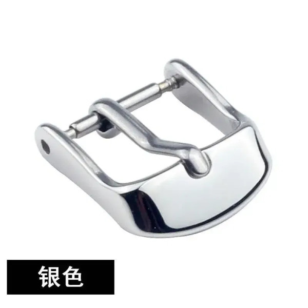 Band Color: Black Gray, Band Width: 10mm, Ships From: CHINA - Stainless Steel Watch Buckle for Leat F640-12000017944954495