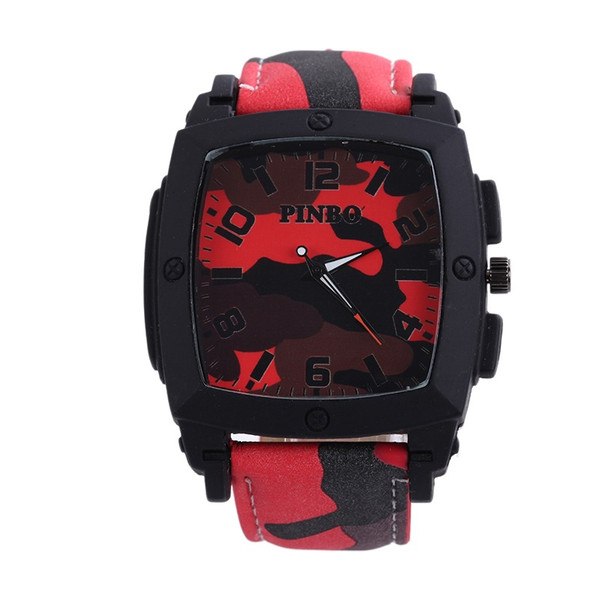 Outdoor Sports Camouflage Watch, Wine Barrel Dial Men's Sports Watch Q119-CJZN1119906