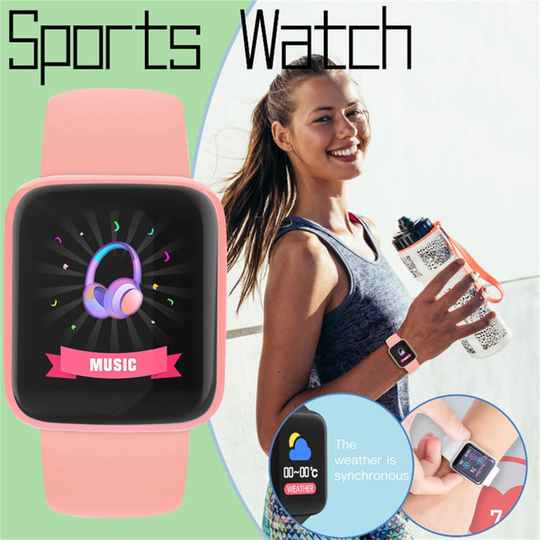 Y68 Pro Bluetooth-compatible Smart  Watch Heart Rate Monitor Men Women Fitness Tracker Watch With 1 K484-PEL_0LDZBVOQ