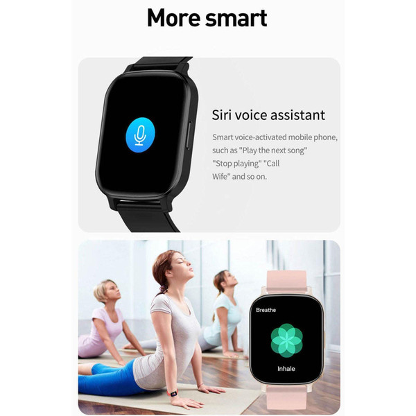V6 1.83inch Smart Watches Answer Call Waterproof Fitness Watch with Quran Learning Function Pink K484-PEL_0QR0C54D