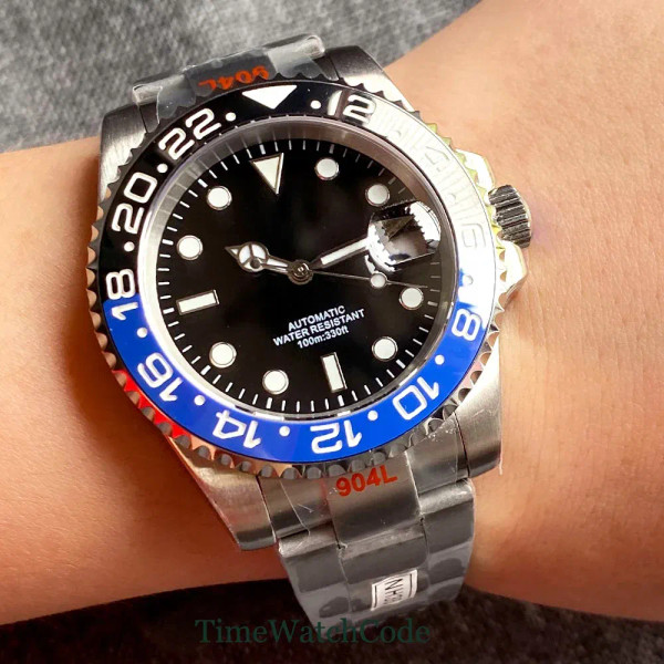 Color: grey, Size: Option 1 - Sterile Men's Watch 40mm Genuine NH35 Automatic Movement 10ATM Water  F640-12000034012507702