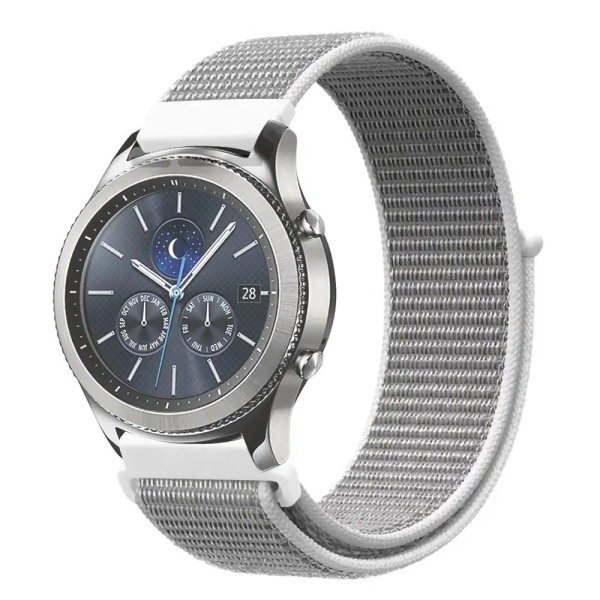 Band Color: Silver, Band Width: 22mm - 20mm/22mm nylon Band F640-12000036495800176