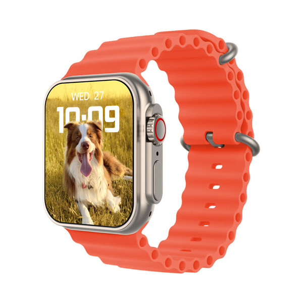 Mx8 Smart Watch 2.02-Inch Large Screen with Bluetooth 5.0 Headphone Waterproof Fitness Bracelet Ora K484-PEL_0PRAJS39
