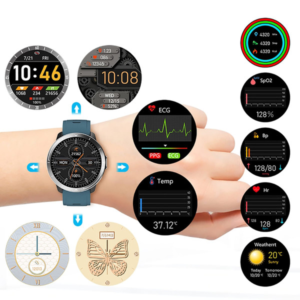 ZEBLAZE M18plus Business Smart Watches Heart Rate Breathing Blood Oxygen Monitoring Multi-sport Bra K484-PEL_0MNX0PSB