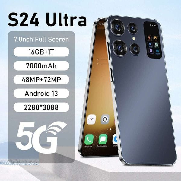 Famous brand special cross-border mobile phone S24 foreign trade smartphone 7.3-inch large screen 2 Y829-1464463174588956682