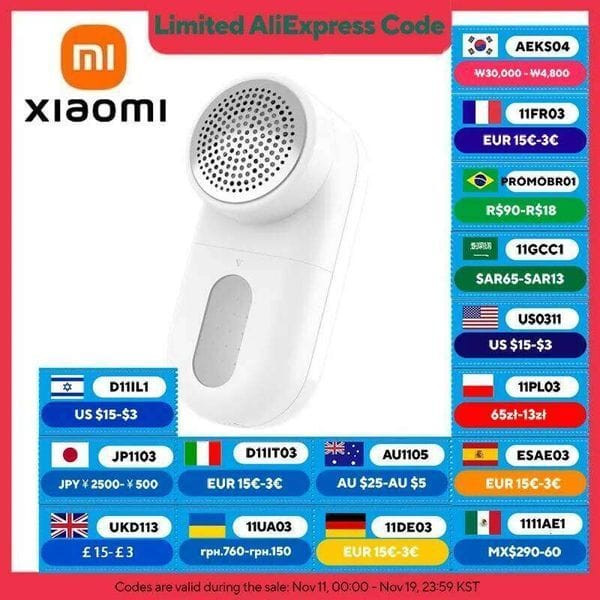 XIAOMI MIJIA Remover,5-Leaf Blade 180Min Battery Life,Usb Rechargeable Remove Lint From Clothes,Flu Y829-1464710412753551370