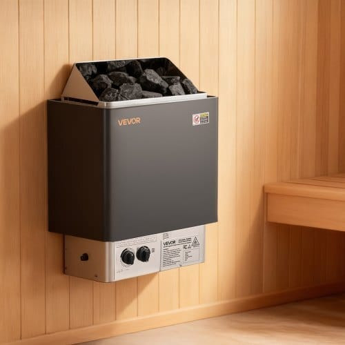 Sauna Heater, 2KW AC 120V Electric Sauna Stove, Dry Steam Bath Saunas Stove with Pre-Drilled Bracke E415-DSSNL2KWNKLX27E6N001V1