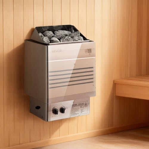Sauna Heater, 6KW 240V Electric Sauna Stove, Dry Steam Bath Saunas Stove with Pre-Drilled Bracket,  E415-DSSNL6KWNKBXMU5XX001V4