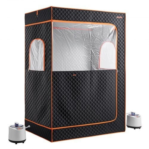 Upgraded Portable Steam Sauna for Home, 2 Person Full Body Home Spa Tent with Steamer & 2 Foldable  E415-ZQBXSSNQCC2RQE0UT001V1