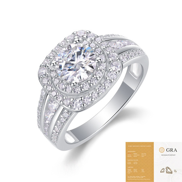 Color: Moissanite With Certificate, Size: US 5 - Moissanite Men's Ring Advanced Light Luxury Q119-CJLX247304406FU