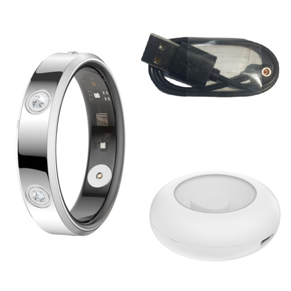 Color: Silver, style: Line charging box charging-Size 10, Size:  - Intelligent Blood Oxygen Heart R Q119-CJLX257033826ZA