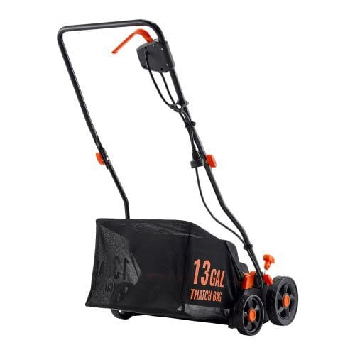 2-in-1 Electric Dethatcher and Scarifier, 13-Inch 13 Amp, Corded Lawn Dethatcher with 13-Gallon Tha E415-YSDDSPJ11A133HTC4001V1