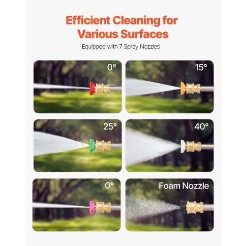Pressure Washer Telescoping Wand, 24 ft, 4000 psi, Telescopic Spray Wand with Power Washer Extensio E415-SSPQWST24FT3V8ZVFV0