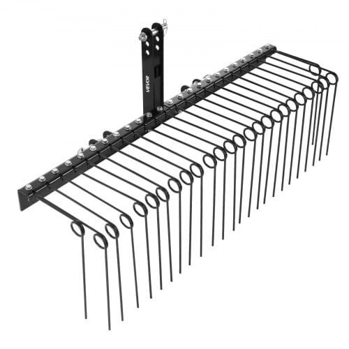 60 in Tow Behind Landscape Rake, 3 Point Hitch Lawn Dethatcher Rake, 26 Spring Steel Tines, for Cat E415-ZXSCJ60INCHBP8SL7001V0