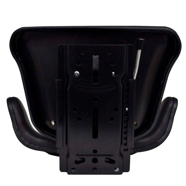 Tractor Seat Black Steel Standard Adjustable Armrests A949-210202