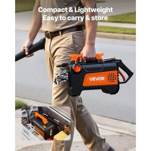 Electric Pressure Washer, 1958 Max PSI 2.5 Max GPM, Portable Power Washer with 4 Nozzles, Metal Ext E415-BXDDGYQXJJLDYW4ID001V1