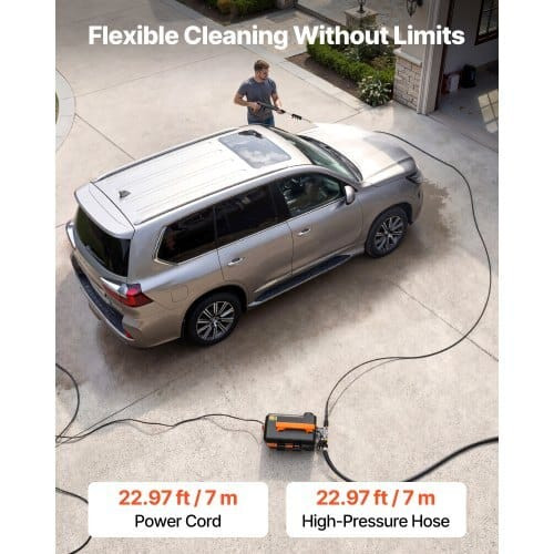 Electric Pressure Washer, 1958 Max PSI 2.5 Max GPM, Portable Power Washer with 4 Nozzles, Metal Ext E415-BXDDGYQXJJLDYW4ID001V1