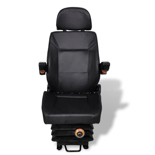 Tractor Seat Black Steel Universal fit for tractors A949-210158