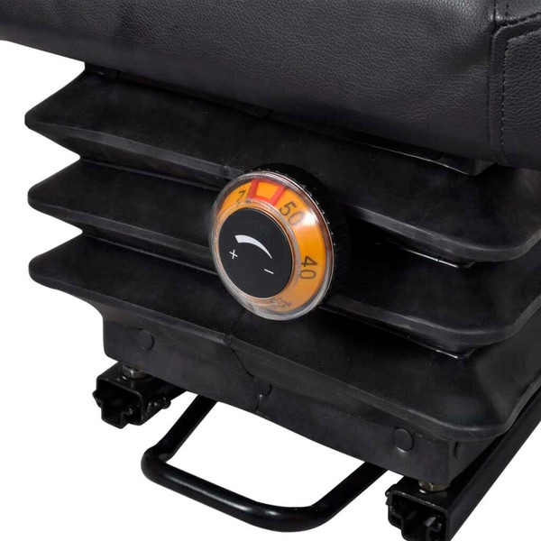 Tractor Seat Black Steel Universal fit for tractors A949-210158