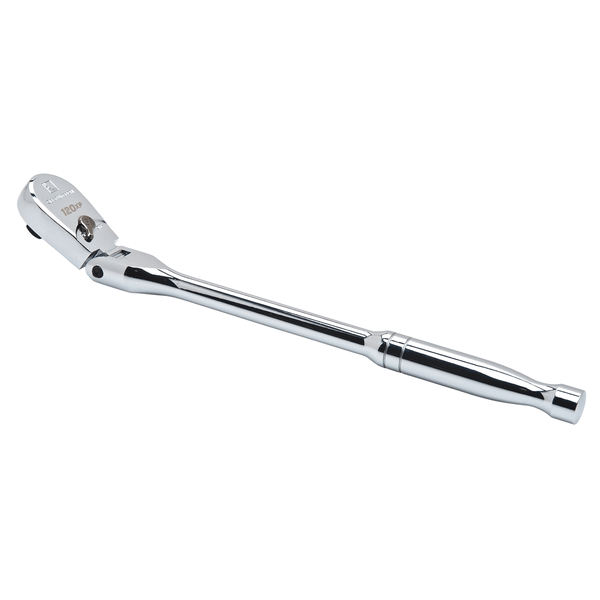 GearWrench 3/8 Inch Drive 120XP Full Polish Chrome Flex Head Teardrop Ratchet 13-1/2 Inch T398-KDT81215XP