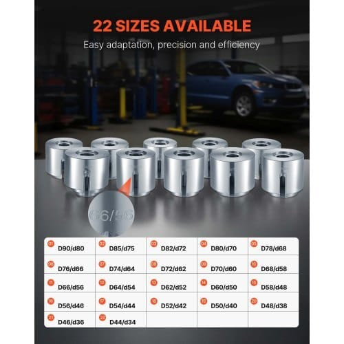 Pull and Press Sleeve Kit, 27 PCS, Steel Bush Removal Insertion Sleeve Tools with Carrying Case, Co E415-CTQCQTZ27JT0S6JTC002V0