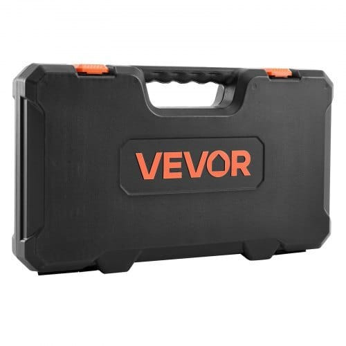 Socket Set, 33 Pieces, 1/2 inch Drive Socket and Ratchet Set, SAE and Metric, Mechanic Tool Kit wit E415-TTJLBSZJTTJLREVOR001V0