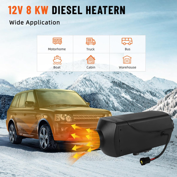 US GARVEE 12V Diesel Air Heater Remote Control and LCD Display Diesel Heater with Muffler 9L K484-PAU_0JLJ3WZH_US