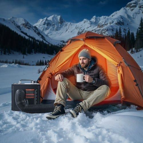 Diesel Heater, 8KW, DC 12V/24V, All in One Portable Diesel Air Heater with Bluetooth APP Control, R E415-DDKCYJRQ25N16A38N001V1