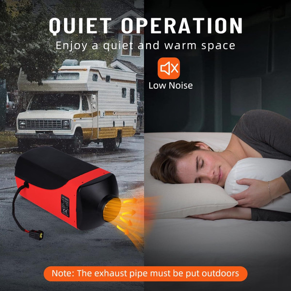 US GARVEE 12V Diesel Air Heater Remote Control and LCD Display Diesel Heater with Muffler 9L K484-PAU_0JLJV9UD_US