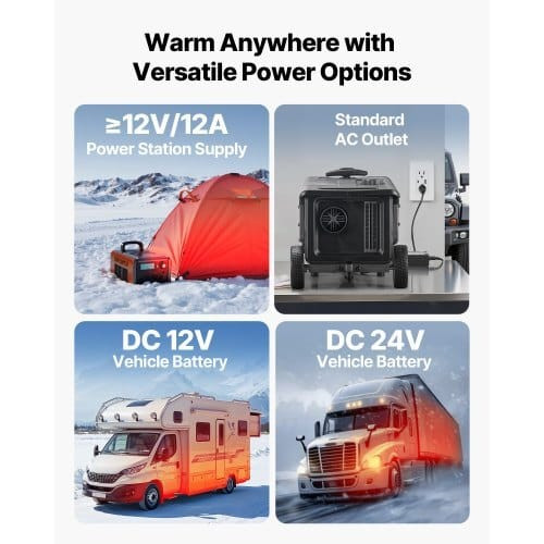 Diesel Heater, 8KW, DC 12V/24V, All in One Portable Diesel Air Heater with Bluetooth APP Control, R E415-PPKCYJRQ25N1POQLT001V1