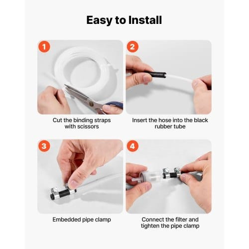 Fuel Pipe Hose Line Kit, 196.9 Diesel Heater Fuel Line Kit, Replaceable Parking Heater Fuels Lines  E415-YBYGPJYBYGTJHPB6D001V0