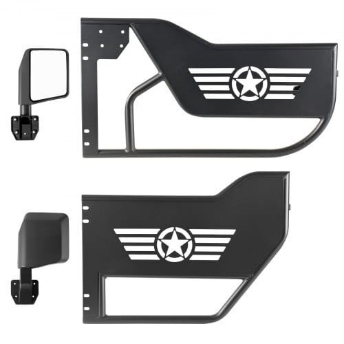 Jeep Tube Doors, 4-Door, Compatible with 2018-2026 Jeep Wrangler JL JLU & Gladiator JT 4XE, Steel O E415-JPC4MCXWXBZTJNFYM001V0