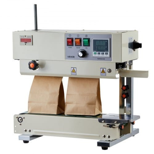 Continuous Bag Band Sealing Machine, 0.24-0.47 in Seal Width, Vertical Band Sealer Machine with Rol E415-LSLXFKJTBPQDL4URB001V1
