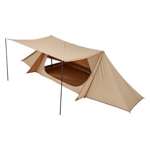 Camping Hot Tent, Lightweight Bushcraft Tent with Stove Jack & 2 Tarp Poles, Waterproof Winter Hot  E415-RZPSJXDGCGCCPGI5Y001V0