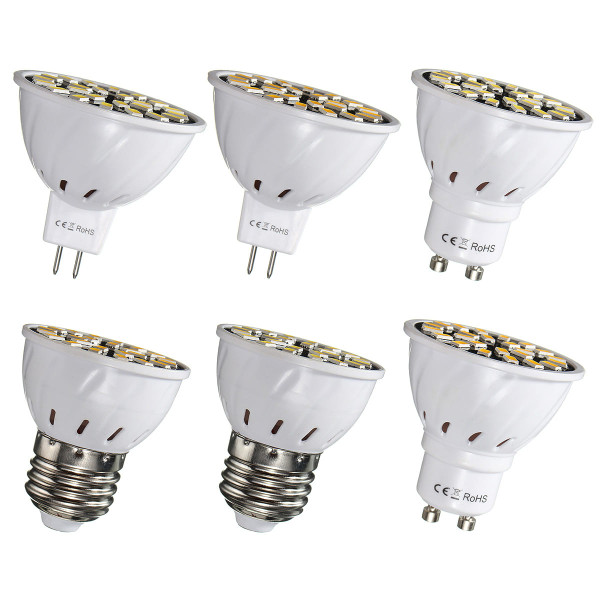MR16/E27/GU10 LED Bulb 24 SMD 5733 480LM Pure White Warm White Spot Lightt Bulb 4.8W AC220V C122-1111896
